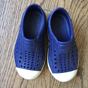 Navy Blue Natives toddler size 8.